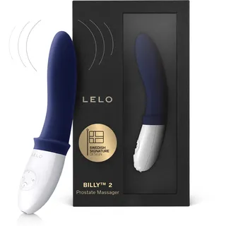 LELO BILLY 2 Prostata-Vibrator, Prostata-Stimulator für Männer mit 8 Lusteinstellungen, Weicher und aufladbarer Prostata-Vibrator für Ihn, Prostata-Massage, Prostate Sexspielzeug fur Männer, Deep Blue