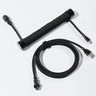GravaStar Spirale Flieger USB-Kabel (Schwarz)