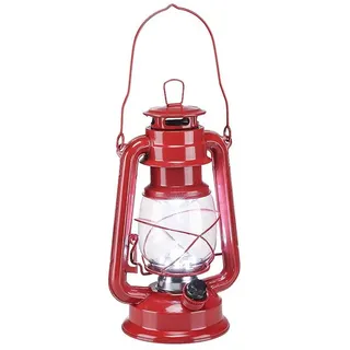 Spetebo Led Sturmlaterne rot - 15 led - Batterie Camping Laterne Garten Lampe Leuchte