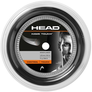 HEAD Unisex-Erwachsene Hawk Touch Rolle 120 Tennis-Saite, Anthracite, 18