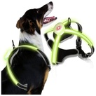 Clanmacy Hunde-Geschirr Hundegeschirre LED Verstellbar Welpen-Geschirr Atmungsaktiv Hunde Brustgeschirr S S