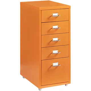 [en.casa] Kökar Schubladenschrank 69 cm x 28 cm x 41 cm orange