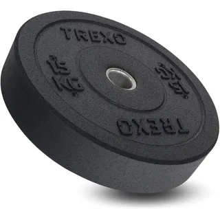 XTREXO Olympic Bumper 15 KG Hantelscheibe Gummiertes Material für Langhantel 50 mm Durchmesser Langlebige FitnessScheibe Krafttraining Crossfit