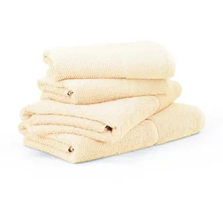 for Frottana Handtuchset, Beige, 67x140 cm, unisex, Oeko-Tex® Standard 100, Badtextilien, Handtuch-Sets