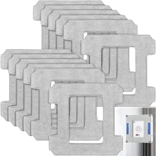 ZZXLOPEZ 12 Stück Reinigungspad für ECOVACS WINBOT W2 PRO / W2 PRO Omni / W2 Omni / W2 / W1 Pro / W1 Fensterputzroboter, Waschbar, Mikrofaser Wischtücher Wiederverwendbar für Staub Fenstern, Flecken