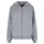 Fluffy Zip Hoodie Grau M