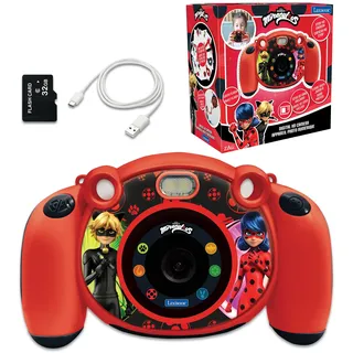 Lexibook - Miraculous Ladybug Cat Noir - 4-in-1-Kinderkamera mit Foto-, Video-, Audio- und Spielfunktionen, 32GB SD-Karte enthalten - DJ080MI
