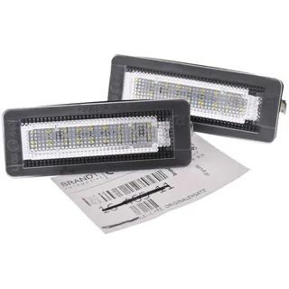 BRANDT AUTOMOTIVE Kennzeichenleuchten LED kompatibel mit Smart Fortwo I II 450 451 Coupe Cabrio 1998-2015 Kennzeichenbeleuchtung