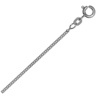 Goldkette ONE ELEMENT "Halskette Panzerkette aus 333 Weißgold Ø 1,4 mm" Gr. 38, silber, Halsketten, Damen, 38, Weißgold 333-Gold, Weißgold 333, Gold, ein ausdrucksstarkes Schmuckstück für jeden Anlass