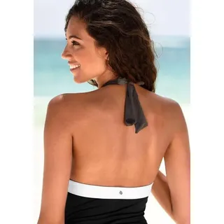 S.Oliver Badeanzug Damen schwarz-oliv Gr.38 Cup C/D