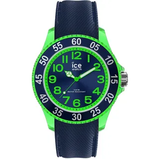 Dino 34 mm Silikongehäuse Blau Grün Silikonarmband Blau S