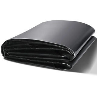 Vevor Teichfolie, 10 x 15 Fuß, 45 mm Dicke, biegsame Teichfolien aus EPDM-Material, leicht zu schneidende Unterlage für Fisch- oder Koi-Teiche, Wasserfallbasis, Springbrunnen, Wassergärten, Schwarz