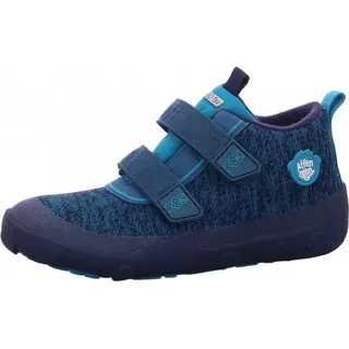 Affenzahn Klettschuh Bär in Blau - Übergangsschuh Knit Happy - Bear - Dark Blue - 24