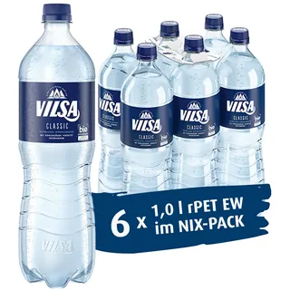 VILSA Mineralwasser Classic, 6 x 1,00 l PET