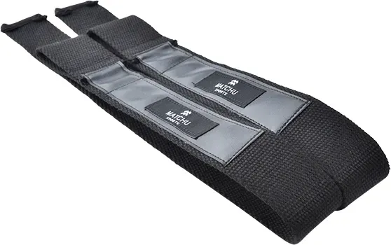 Matchu Sports Lifting Straps - Schwarz - Nylon