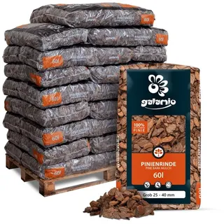 Galamio Rindenmulch Pinie Grob 60l x 26 Sack 1560l Palette - 1560 l