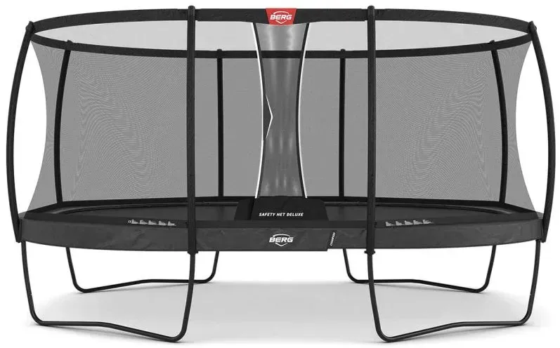 BERG Trampolin Grand Champion Regular 520 Grey inkl. Sicherheitsnetz Deluxe