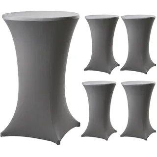 Trutzholm Stehtischhusse Grau Ø 60 cm 5er Set