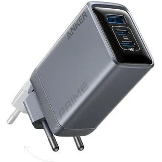 Anker Prime Ladegerät, 100W USB-C Ladegerät, 3 Port GaN faltbares und kompaktes Anker Wandladegerät, für MacBook, iPad, iPhone Modelle iPhone 16, Galaxy S24/S23 und mehr