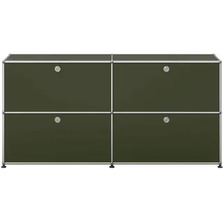 USM Haller Sideboard mit 4 Klapptüren Olivegrün