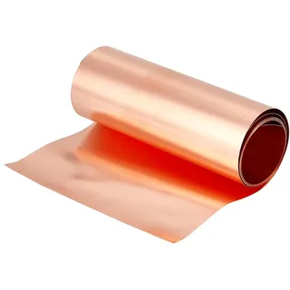 CREATCABIN Kupferblechrolle Kupferblech 10x100cmX0.1mm Weiche Folie Dünne Rolle Kupferstreifen Gold Für Heimwerker Basteln Dekoration Schmuckherstellung Elektrische Erdung Gebäudedekorationsmaterial