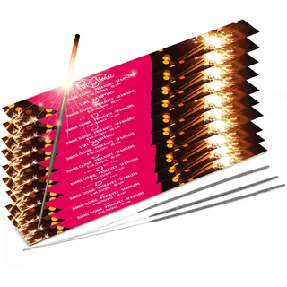 Wunderkerzen-Set Packung mit Wunderkerzen Feuerwerk Kategorie F1 – Tolle Idee für Hochzeiten, Geburtstagsfeiern, Weihnachten und Silvesterparty (40cm x 50 St)