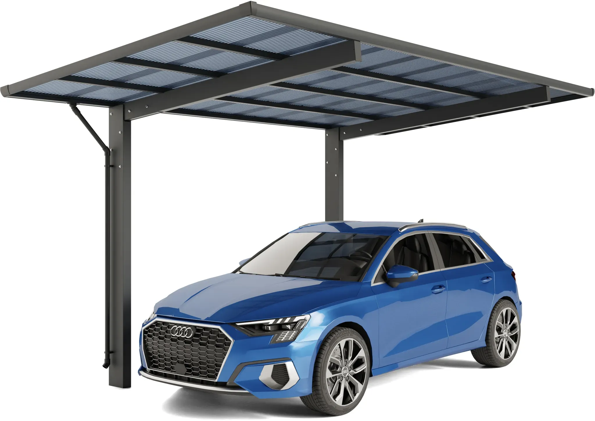 Aluminium Carport Sky Typ 80  531,4 x 275,7 cm 100 kg/qm Anthrazit