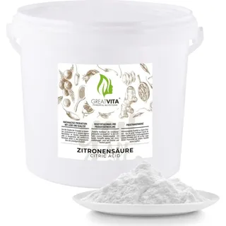 greatvita Zitronensäure Monohydrat Pulver 5000 g 5 kg
