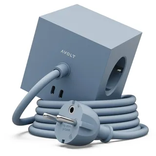 Avolt Square 1 USB C - Shark Blue