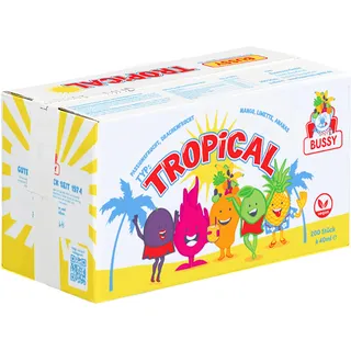 Bussy Ice Pops Tropicana 200 x 40ml Wassereis