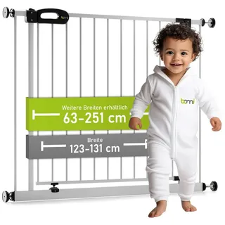 Bomi Türschutzgitter Merle 63-251 cm in Weiß | Gr.: 123-131 cm
