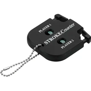 kwmobile Golf Schlagzähler aus Kunststoff - Minigolf Punktezähler für 2 Personen - Ergebnis Zähler von 0 bis 9 - Scorezähler mit Kugelkette