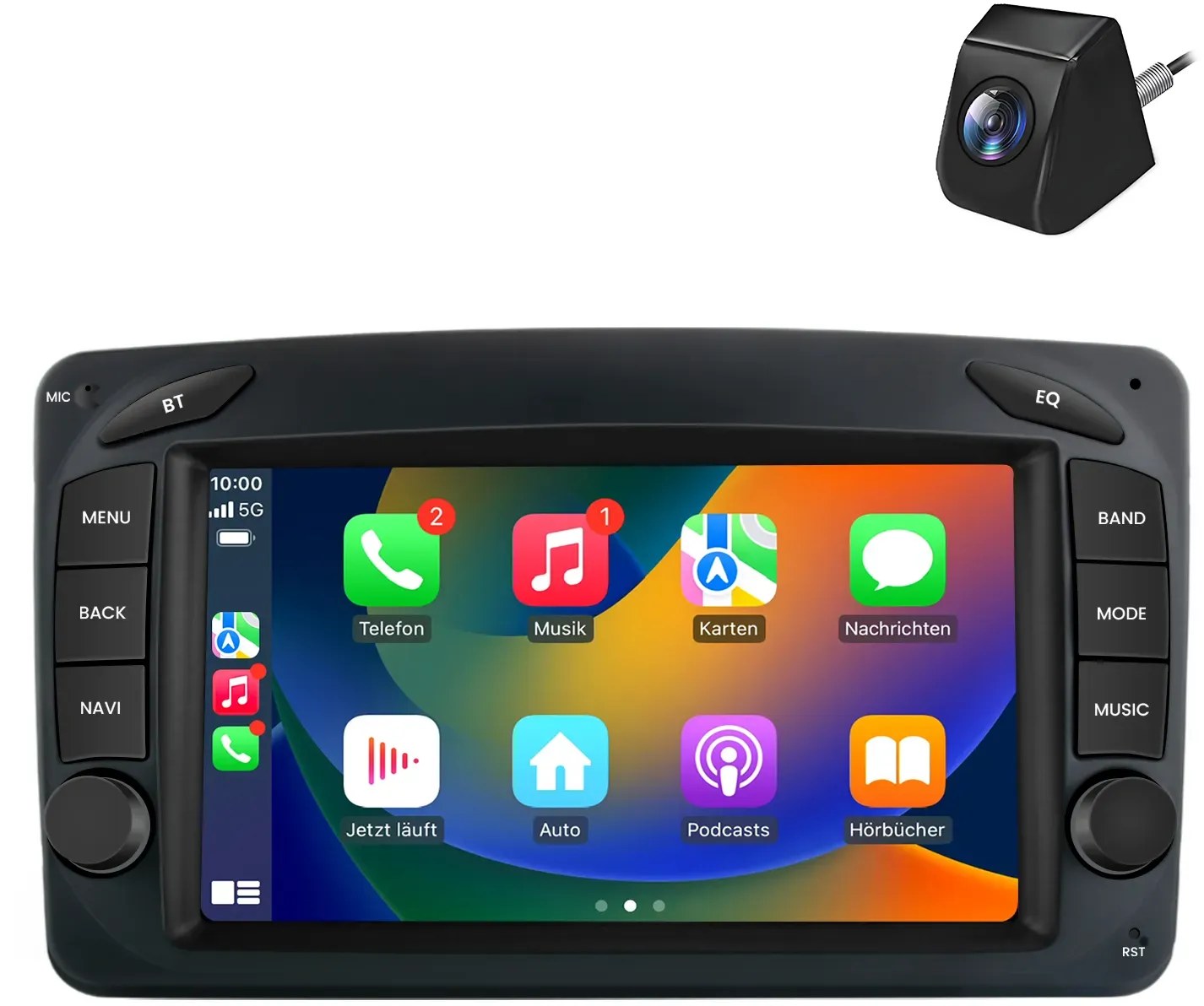 Junsun Radio für Mercedes W203 Vorfacelift CarPlay Android Auto - 2+64GB - Nein - Mit Rückfahrkamera