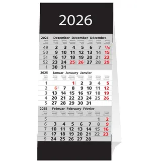 Adina Dreimonatskalender 2026 Schwarz