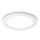 Ideal Lux LED Einbau-Flächenleuchte GROOVE ROUND, IP20, Ø 11.8cm, schaltbar, weiß / satiniert, 10W 3000K 700lm 110°, weiß IDEA-123974