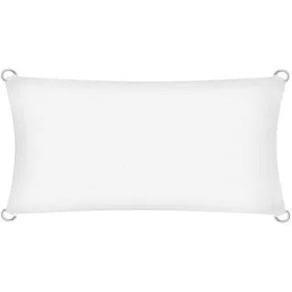 Estexo Sonnenschutzsegel Sonnendach Sonnenschutz UV-Schutz HDPE Weiß 2x4m (Rechteck)
