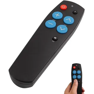 YANGUN Universelle TV-Fernbedienung mit Großer Taste für ältere Menschen, Senioren Fernbedienung, Senioren Fernbedienungs Funktioniert für TV und Kabel IR Geräte