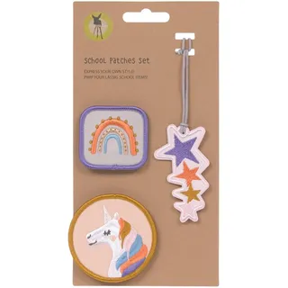 Lässig Anhänger und Patches Set Unicorn