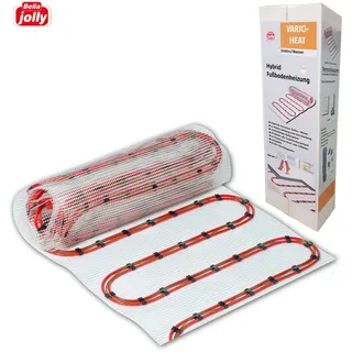Jollytherm Hybrid Fußbodenheizung Vario-Heat 15 m2, - 3 Heizmatten 6,2 x 0,8 m inkl. Anschlussleitungen - 05314