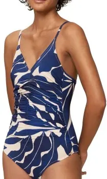 Triumph Summer Allure Padded Swimsuit 01 Weiß/Blau F 42 Damen