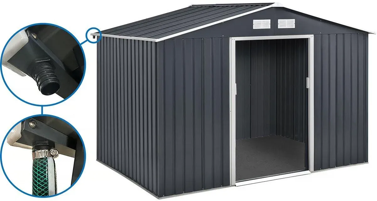 METALL-GARTENHAUS vegas Grau