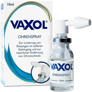 Vaxol OHRENSPRAY: Entfernt überschüssiges und verhärtetes Ohrenschmalz - Lindert Jucken & Reizungen - Pump-Sprüh-System - Geeignet für alle Altersgruppen (1+) - 10ml