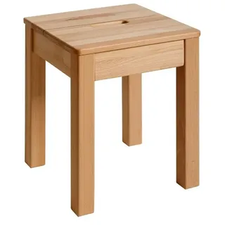 Krok Wood Hocker Tomas aus Massivholz 35x35x45 cm (Buche, 1x mit Eingriff)