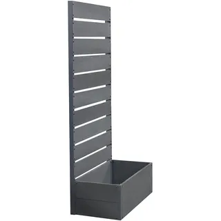 [en.casa] - Pflanzkasten mit Sichtschutz Heerde 150x72x38 cm Grau