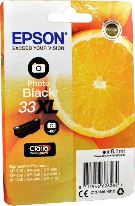 Epson Tinte C13T336140 foto schwarz 33XL