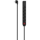 hama Steckdosenleiste, Anzahl Steckdosen: 5, 3680 W, schwarz - weiss | braun | gruen | schwarz