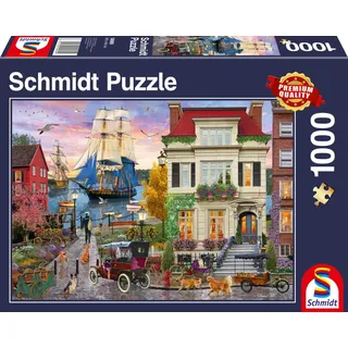 Schmidt Spiele Schmidt 58989 - Schiff im Hafen, 1000 Teile