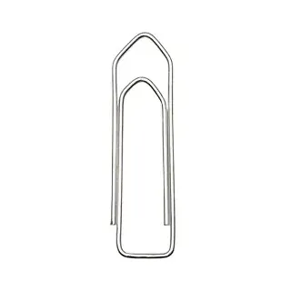 Viking Büroklammern Roof 2,5 cm verzinkter Stahl silberfarben 1000 Stück