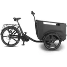 SachsenRAD T9 Grand Modern 250W 36V 14.5AH Lastenfahrrad Elektro für Kindertransport mit feuerfester EPP-Box mit Einstiegstür, 110NM Mittelmotor - Schwarz