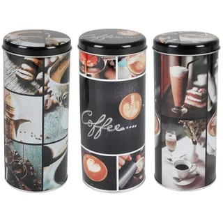 Buri Kaffeepaddose Vorratsdose Kaffeepads Kaffeespender Paddose Kaffeebox Metalldose